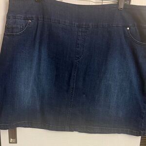 Stylish Denim Blue Women's Mini Skort